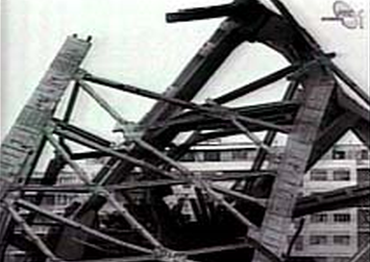 Obrzek 7 – Destrukce devn skrue mostu Sand bridge ve vdsku, 1939