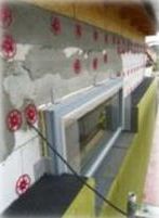 Obrzek 16: Detaily napojovacch lit a psek u stavby pasivnho domu se zateplenm Isover TWINNER tlouky 300 mm