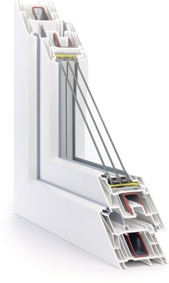 Nov REHAU okenn systm SYNEGO s 80 mm stavebn hloubkou a Uw a 0,66 W/m²K