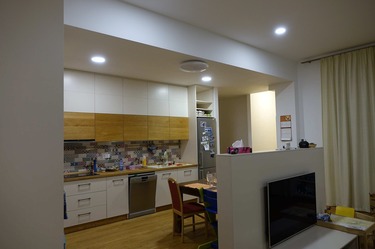 Obr. 6 – Finln podlaha v exponovanm prostoru kuchyn