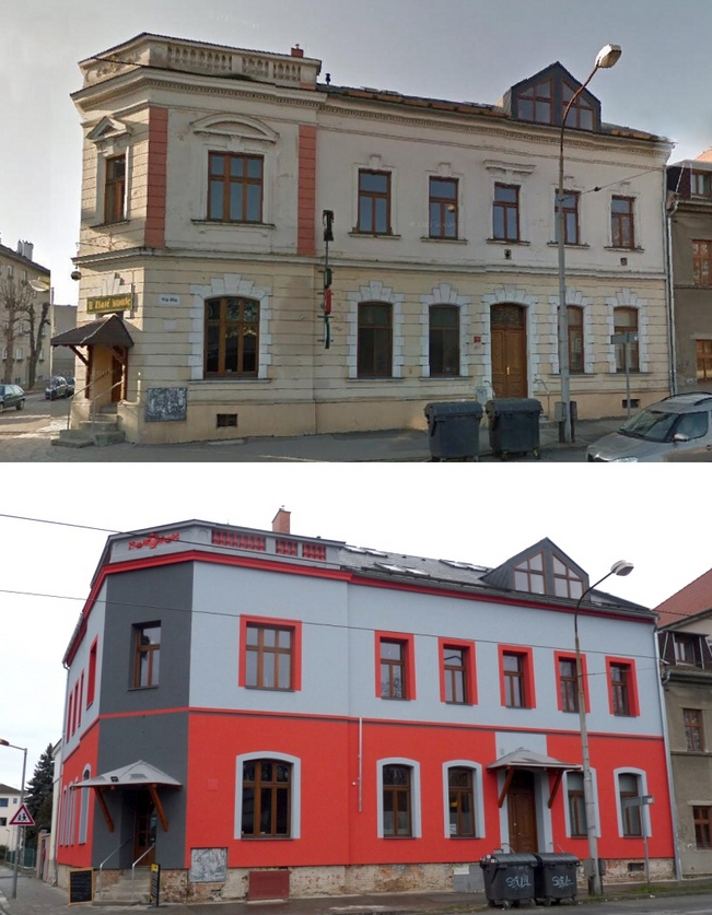 Dm U zlat koule v Olomouci rekonstrukce fasdy ostuda