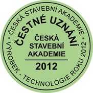 Čestné uznání Výrobek – technologie roku 2012