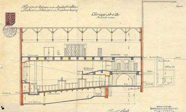 Obr. 3 – původní plány kina z roku 1922 od architektů Effenbergera a Noppese