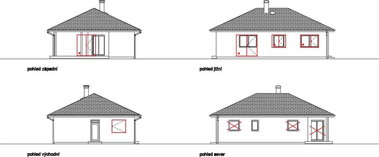 Obrzek 3 Optimalizace objektu rodinnho domu – nvrh pravy geometrie oken