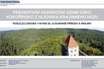 Obr. 8: Zpracovaná Preventivní hodnocení krajinného rázu Kokořínsko (2008). (Atelier V)