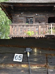 Obr. 10 Sektor S8 – ttov stna Ronovsk radnice s detailem senzor 5 a 8