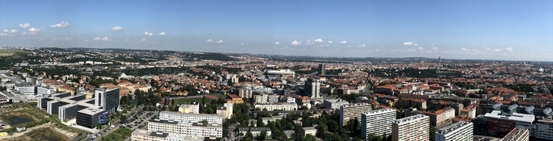 Panorama Prahy z budovy City Tower © TZB-info