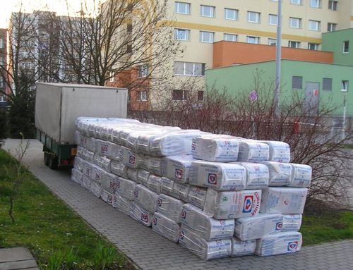 ciur dočasná deponie materiálu