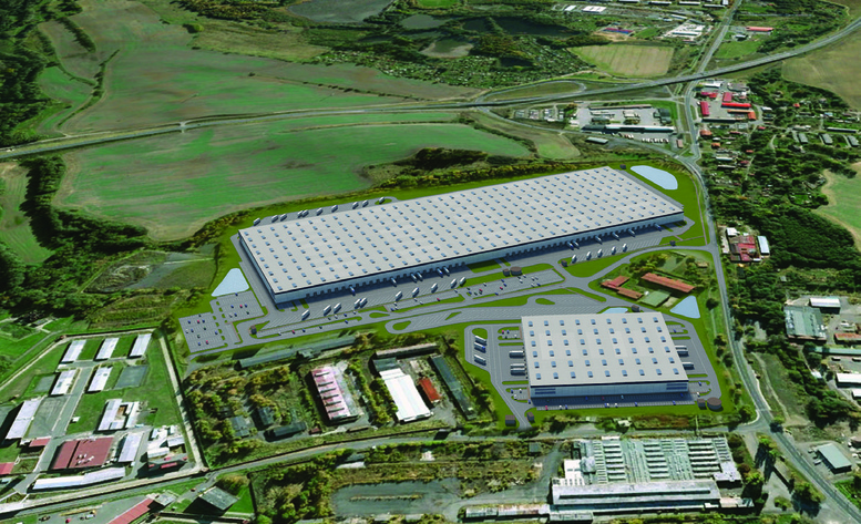  Vizualizace nové průmyslové zóny Panattoni Park Ostrov North, zdroj Panattoni Europe