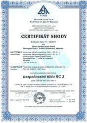 Certifikát - 1. část