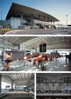 Původní prezentace některých ze 12 účastníků soutěže: Marc Mimram Architecture & Associés – Nádraží vysokorychlostních vlaků, Montpellier, Francie