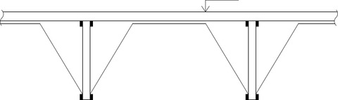 5 – Schéma vyztužení střešního panelu při zvětšení tíhy střešního pláště