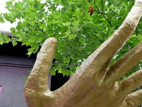 Detail rukou a iv zelen (autor Ing. arch. Petr Brandejsk)