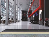 Výrobky Baumit řady Speed nacházejí využití také ve veřejných prostorech, kde je kladen velký důraz na rychlou realizaci nebo renovaci. Příkladem může být hala letištního terminálu.
