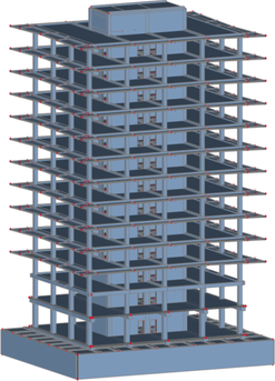 Obr. 10 Numerick 3D model budovy