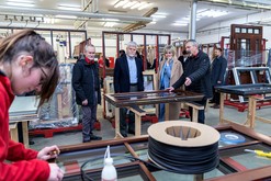 Prezidentsk pr na nvtv vroby a showroomu spolenosti Slavona, foto: Jan Vermouzek, Slavona s.r.o.