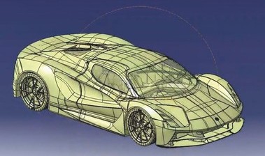 Inspirac pro koncept een klu bylo tvarovn karoserie automobil.