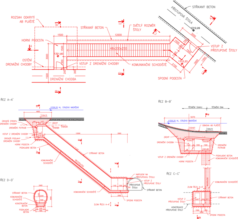 Obrzek 8: Detail komunikan toly – Varianta III