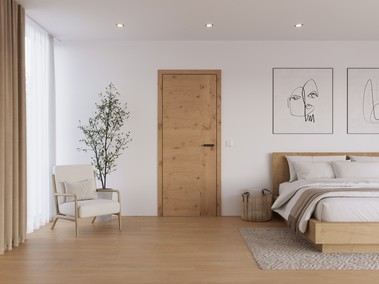  Bezfalcov dvee SAPELI TENGA, dha Dub sukat, zrube NORMAL, klika Minimal