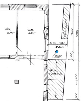 Obr. 4. Půdorys suterénu veřejné budovy
