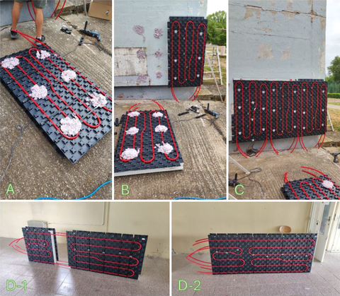 Obr. 7 Umiestnenie panelov ATO na fasádu objektu [Autor]