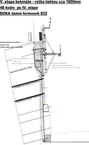 Obr.&nbsp;6e – Technologick� postup beton�e �plhac�m debnen�m DOKA Damm Formwork