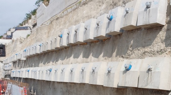 Obr. 14a – Železobetónové kotevné hlavice, prípadne dvojhlavice