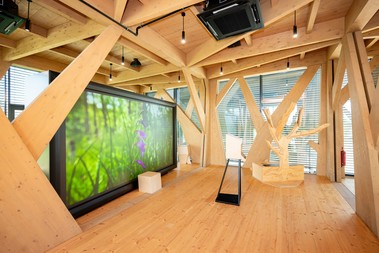 D�m p��rody Hodon�nsk� D�bravy. Adapterra Awards 2025 – finalist�. Zdroj: Nadace Partnerstv� (Vojta Herout)