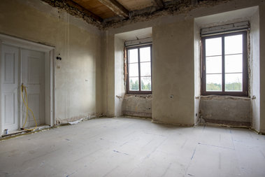 Suchá plovoucí podlaha po dokončení