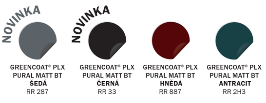 Rozšířená barevná paleta pro ocelový materiál GreenCoat&reg;.
