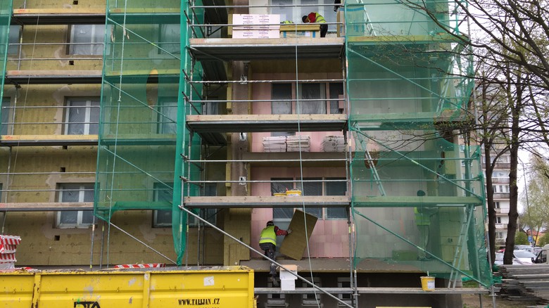 Zateplení bytového domu, foto: redakce