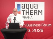 Ing. Jan Vidim z firmy Domat Control System na veletrhu Aquatherm Praha. Zdroj: estav.tv