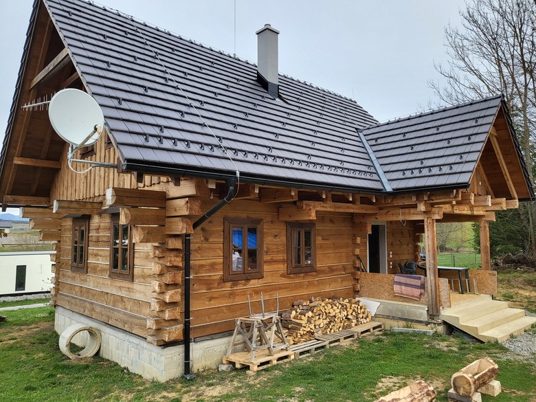 Obr. 7A Situačný pohľad na drevostavbu – Vyšné Malatíny