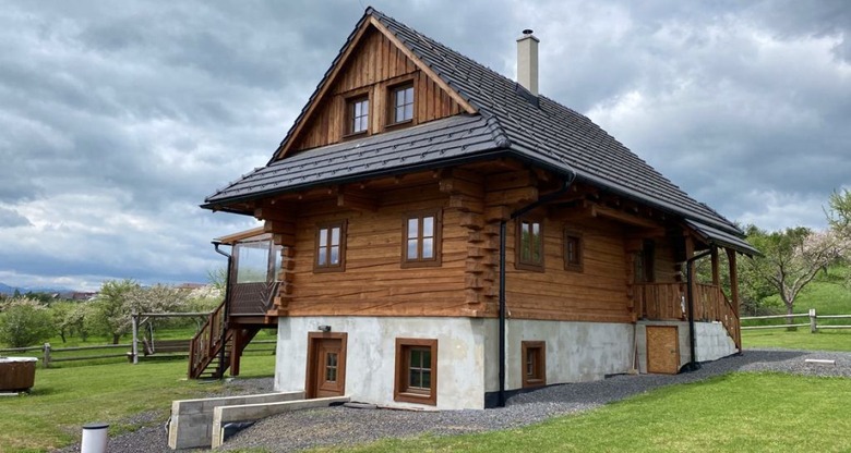 Obr. 9A Situačný pohľad na drevostavbu – Liptovská Kokava