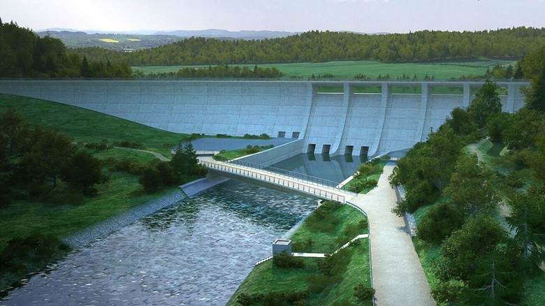 Vizualizace přehrady Nové Heřminovy na Bruntálsku. Zdroj: Povodí Odry