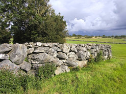 Zídky prorostlé zelení a doplněné o betonovou dostavbu – oblast Galway. Foto: Petr Brandejský
