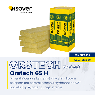 ORSTECH 65 H – pro čtyřhranné VZT potrubí v systému ORSTECH Protect.