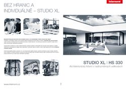 Studio XL Architektonick een v nadrozmrnch velikostech I HS 330 posuvn dvee se zdvihem internorm