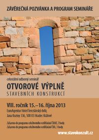 Konference Otvorov vpln stavebnch kontstrukc Stavokonzult 2013