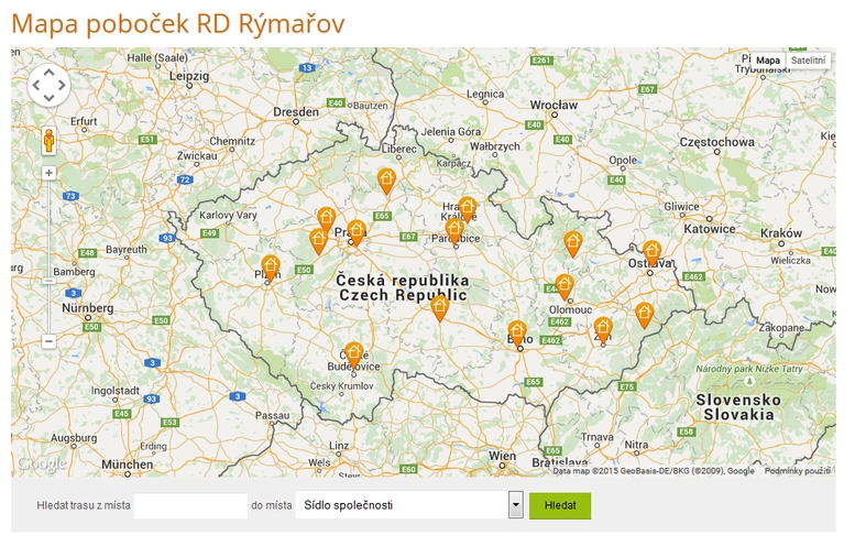 Mapa poboek RD Rmaov