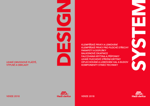 Katalogy Design 2018 a System 2018 spolenosti H & B delta s.r.o.