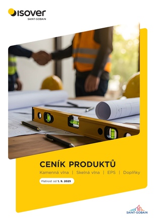 Nový ceník Isover výrobků od 1. 9. 2025