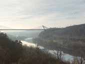 Most přes Vltavu v severní části plánovaného pražského okruhu u Suchdola, zdroj: TZ Ministerstva dopravy ČR 